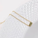 [Three Small Tablets] European Dutch Niche Atlitw Vintage Olive Green Crystal Necklace S925 Silver Temperament