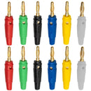 20pcs 4mm Banana Plugs Musical Speaker Cable Wire Pin Banana Plug Connectors Pure Copper Gold Plated