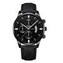 Business Men's Watch Brand Luxury Male Quartz Watches Minimalist Casual Leather Strap Digital Calendar Wristwatch Men Clock