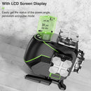 Huepar S04CG-C Set 4D 16 Lines Cross Line Laser Level LCD/Bluetooth/Remote Laser Tools With Detector Tripod Rangefinder Adapter