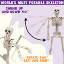 The Bone Chorus | Five-Piece Posable Skeleton Prop Set, 16-Inch