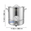 The Alchemist's Vessel | 5-Gallon Tri-Ply Stainless Steel Brew Kettle