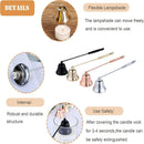 Candle Snuffer Tool Long Handle Bell Extinguisher Accessory Putting Out Extinguish Candle Wicks Accessories Stainless Steel