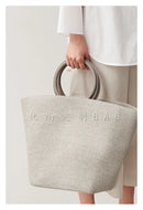 2025 New Fashionable Summer Beach Vacation Bucket Type Beach Bag Simple And Versatile Large Capacity Handbag For Women Trendy