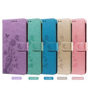 Flip Cover Leather Phone Case For Samsung Galaxy A15 A05 4G A06 A25 A05s A35 A55 A16 5G Cases Wallet Bags Fringed iris Card Slot