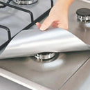 4 Pcs Square Foil Gas Hob Protector Liner Easy Clean Reusable Protection Pad Gas Stove Stovetop Protector Kitchen Accessories