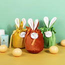 1pc Velvet Easter Bags Cute Bunny Gift Packing Bags Dropshipping Rabbit Chocolate Candy Wedding Birthday Party Decoration 2025