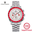 PAGANI DESIGN 2024 New AK Project Men's Watches Luxury Quartz Wrist Watch For Men AR Sapphire Speed Chronograph Automatic Date