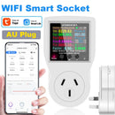 BR Plug Tuya Smart WiFi Socket Digital Current Voltmeter AC Power Meter Time Power Energy Tester Wattmeter US UK AU FR EU Plug