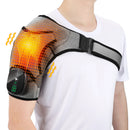 Electric Heating Pad Shoulder Vibration Massager Physiotherapy Arthritis Joint Pain Relief Belt Elbow Support Brace Thermal Wrap