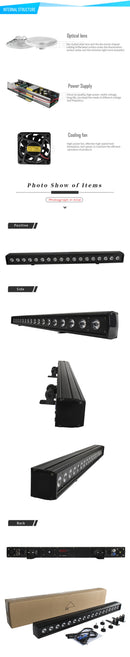 SHEHDS LED 18x18W Wash Wall Floodlight Landscape Flood Down Lighting for Dj Disco Party Wedding Christmas Lights Audience