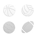 篮球镜面墙贴 足球橄榄球运动3D艺术DIY自粘镜面亚克力壁画贴纸 儿童房家居装饰
