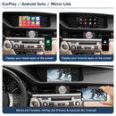 Road Top Wireless CarPlay Android Auto Interface for Lexus ES 2014-2019, with Mirror Link AirPlay Car Play Functions