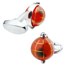 HAWSON Man French Shirt Cuff Fashion Jewelry Men's Novelty Globe Cufflinks Earth Cuff links for Geolography