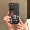 Fashion Letter Pattern Phone Case Anti-slip Phone Protective Cover Compatible with IPhone 16 Pro Max 15 Pro 14Plus 13 12 11 X/XS