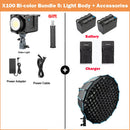 The Luminary X100 | Professional 100W RGB & Bi-Color COB LED Studio Light
