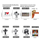 I Love Jesus Enamel Pin Christianity Religion Believers Live Forever Cross Easter Brooch Lapel Clothes Badge Love Faith Jewelry