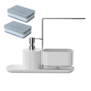 The Cascade | Countertop Soap Dispenser, Sponge & Towel Caddy