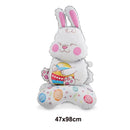 Cute Animal Easter Rabbit Mini Figurines Bunny Carrot Cake Decoration Chick Cupcake Toppers Easter Party Baking Supplies