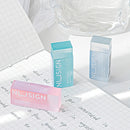 1pcs Clear Eraser High Light Transparent Color Less-dust for Pencil Cleaning Stationery School A7399