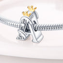 Charms Fit Pandora 925 Original Bracelets Classic Crown 26 Letters Alphabet Charms Beads For Women Fine DIY Wedding Jewelry Gift