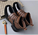 The Iron Archive | Men's Retro Zipper Ankle Boots