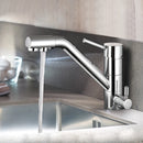 3 Way Swivel Faucet Osmosis System Kitchen Single-lever Sink Faucet 3 In 1 Mixer Tap One Hole For Cold Warm And Purified Water