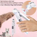 Electric Pet Nail Trimmer with LED Lights Pet Nail Grinder Dog Nail Trimmer and Grinder for Small Medium Large Dogs/Cats