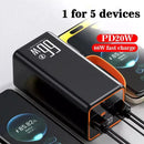 50000mAh-Power Bank 66W PD Fast Charging – Outdoor Camping Battery Pack with UK Plug