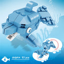 Knew Built Lantern fish So On Marine Animal Series Building Blocks Toys - Perfect for Kids,Gift Educational Ocean World Toy Set