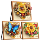 New Year Decorations 3D Picture Frame Building Blocks Flowers Mini Bricks DIY Girls Toys Wedding Gifts