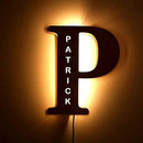 Custom Letters LED Night Light Wooden Engraved Name Home Decor Wedding Birthday Party Christmas New Year Decoration Lover's Gift