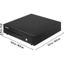VEVOR 收银箱 16英寸 12V 适用于POS系统 可拆卸硬币盒 附2把钥匙 RJ11/RJ12连接线 收银抽屉