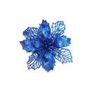 5pcs 9cm Large Artificial Flowers Christmas Tree Pendant Hollow Simulated Flower Christmas Decoration For Wedding Party New Year