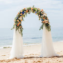 Large White Wedding Arch Stand 3 Layer Balloon Garden Backdrop Metal Rack Arch Frame Pergola Stand