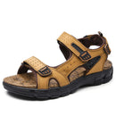 New Fashion Summer Leisure Men Shoes Beach Sandals High Quality Genuine Leather Sandals Soft Large Size Men's Sandals Size 38-48