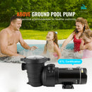 SucceBuy地上水池水泵1HP/1.5HP/2HP单速带滤篮，适用于地上水池、热水浴缸、水疗池，通过UL认证