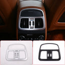 For Maserati Levante 2016-2023 ABS Chrome/Carbon Fiber Rear Air Conditioning Outlet Vent Frame Cover Trim Accessories