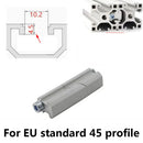 European Standard Aluminum Profile One-Line Connector Parallel Clamping Head 20 30 40 45 Docking Fixed Block Built-in Connector