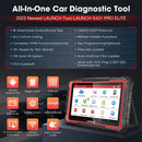 2025 New LAUNCH X431 PRO ELITE 8 inch Car Diagnostic Tools OBD OBD2 Scanner All System CAN FD DOIP Bidirectional 32 Reset Coding