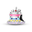 Silver Plated Boy Girl Couple Lovers Beads Charms Zirconium Dangle Fit Original Pandora Bracelet Necklace Jewelry Women Gift