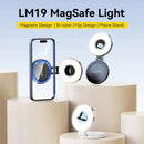 优篮子LM19 MagSafe补光灯 显色指数95+ 适用Vlog直播摄影 双色温翻盖补光灯 磁吸手机适用