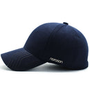 Wholesale Golf Hat Outdoor Thicken Warm Men Dad Hat Knitted Design Snapback Hat Sunscreen Visor Brim Shade Snapback Hat Earmuffs