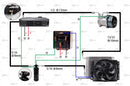 Universal Automotive 12V 24V A/C Air Conditioning Kit for Truck Minibus Van Tractor Digger RV Excavator AC Air Conditioner