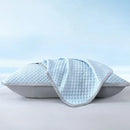 1-4PCS 48x74cm Ice Bean Pillowcase Summer Cooling Solid Color Cool Touch Fabric Washable for Air Conditioning Room