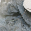 RHYSONG 45 50 60cm Base Necklace Stainless Steel Jewelry For Women Handmade O Lip Snake Chain Matching Collares Para Mujer 2021