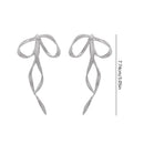 Dainty Bow Shaped Ear Studs Beautiful Bowknots Ear Accessories for Women Girls F0S4