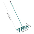 SucceBuy Lawn Leveling Rake 36inchx10inch Heavy-duty Lawn Leveler With 78inch Steel Extended Handle For Garden Golf Lawn Farm