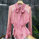 FANIECES Luxury Women's Shirt Elegant Office Ladies Business Shirt 2025 Spring Long Sleeve Lapel Designer Brand Shirts Blusas