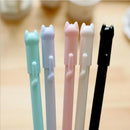 6 Piece Cute Creative Black Cat Gel Pen Stationery